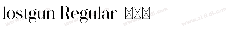 lostgun Regular字体转换